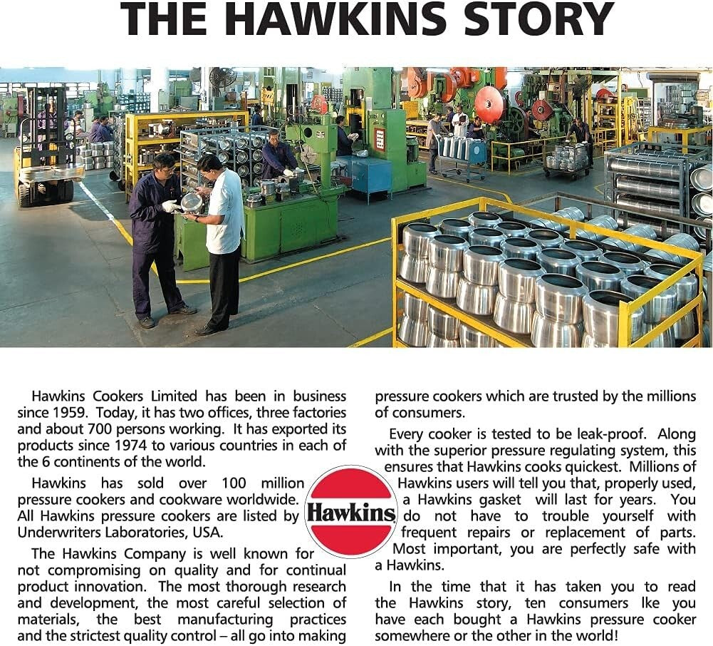 Hawkins Classic Aluminium Inner Lid Pressure Cooker, 2 Litre, Silver (CL20)